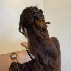Elegant Leather Bow Twist Hairpin For Women Girls Sweet Hair Ornament