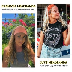 Non-Slip Workout Headbands for Women – Soft Elastic Yoga & Running Hair Bands