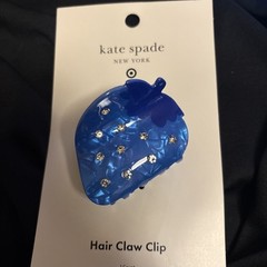 Kate Spade New York x Target Blue Strawberry Claw Hair Clip Rhinestone