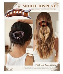 Flat Hair Clips for Women, 6 PCS Flat Claw Clips for Women, Duckbill Hair Clips