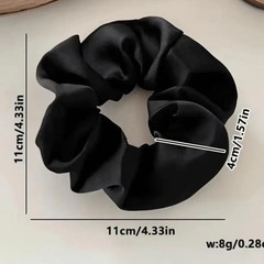 5PCS Women’s Large Scrunchie Hair Ties Set Solid Color Ponytail Holder Bands