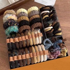 136 Pcs Hair Ties,Elastic Hair Ties for Thick Hair,Ponytail Holders, No Damag…