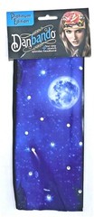 NIGHT GARDEN MOON SPANDEX DANBANDO HEADBAND BANDANNA SWEATBAND BIKER HEAD WRAP