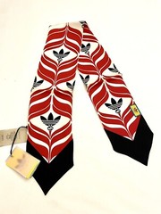 NWT GUCCI / Adidas X GUCCI GG Trefoil Print Silk Headband Hair Scarf