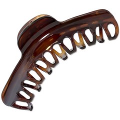 Parcelona French Curvy Large 5 Inches Long Celluloid Tortoise Shell Hair Claw