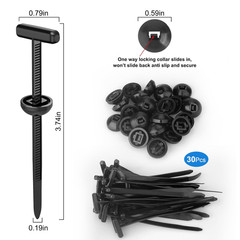 150PCS Car Clips & Plastic Rivets – 7 Popular Sizes, Fits Bumpers, Fenders & Mos