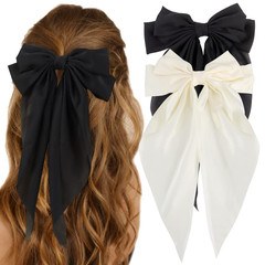 ATODEN Silky Satin Hair Bows 2Pcs Big Hair Bows for Women Hair Ribbons Oversized