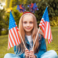 4Th of July Headband Independence Day Hair Accessories Patriotic Party Hair Supp