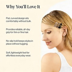 Lahnie 10 Pack Small Flat Hair Clips for 1 Count (Pack of 10), Neutral Matte