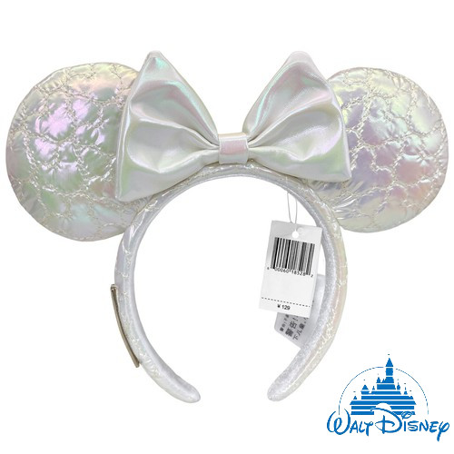 Rare Icon Quilted Iridescent Disney* Resort Loungefly Minnie Ears Bow Headband