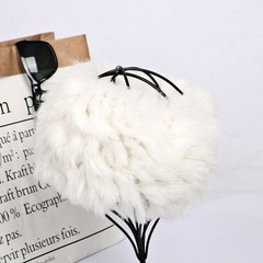 Women Thick Warm Hairband Winter Fluffy Hair Band Wide Edge Plush Headband Soft