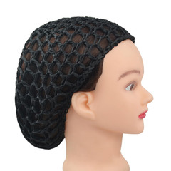 2PCS Black Wig Cap Mesh Hair Net Crochet Snood Sleep Cap for Women