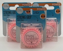 Invisibobble Power Strong Grip Hair Rings Pink Lot Of 3 Packs 9 Total
