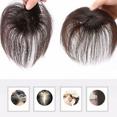 Human Hair Topper Clip in Hairpiece Wig Natural Toupee Top Pieces Wigs Women USA