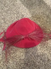 Vintage Pink Wool Hat