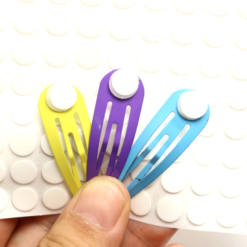50 Pcs Mixed Color Snap Hair Clips with glue pad 36mm 46mm Baby Bows Girls