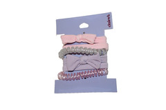 Claire’s Hair Accessories elastic bands Plastic & Fabric set of 6 new