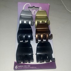 Classic Half Claw Clips for Kids – 6 Count, Stylish & Durable Hair Accessories