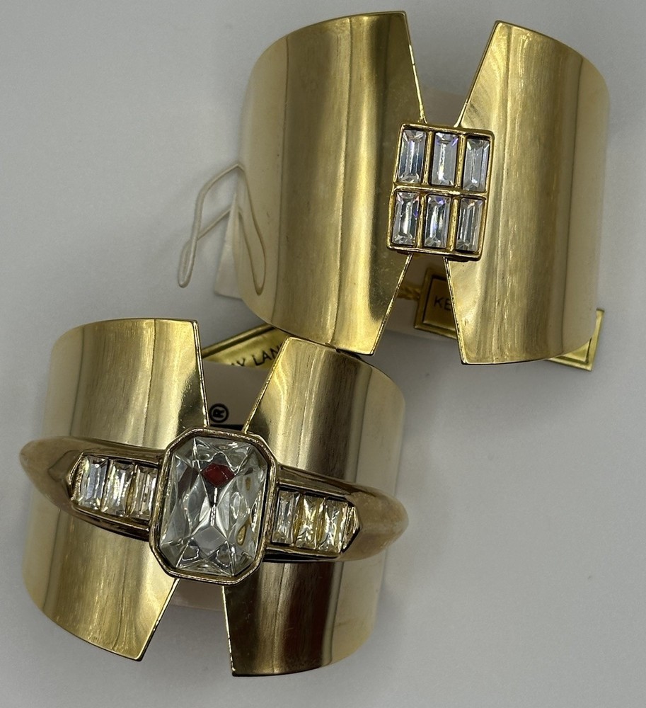 Kenneth Jay Lane Art Deco Prom Notch Hair Clip Barrette Saks Riviera France NWT