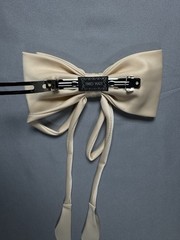6 Hair Bows for Women Girls Clip Beige Bow Hair Clips for Girls Ribbon Bowknot