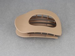 light brown hair clip claw clamp 3.75″ long matte flat oval hair clip grip teeth