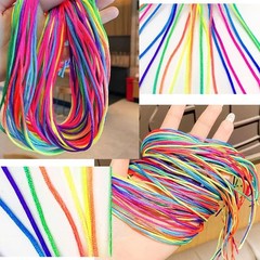 30 PCS Colorful Hair Braids String Wrap Braiding Ponytail Tie Tinsel Kit