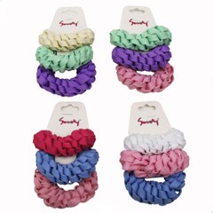 12 PCS Shoelace Ponytail Hair Holder Scrunchies Elastic Ties Assorted [SWEETY]