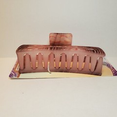 Scunci Claw Clip 1-Piece Large 5 Inch Pink Gold Brown Hair Accessory Conair