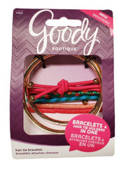 Goody Boutique Hair Tie Bracelets, Skinny Gold, 7 Count MFB