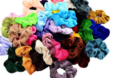 55 Pcs Premium Velvet Hair Scrunchies Elastics Bobbles Hair Bands Scrunchy Hair