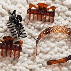 Goody SlideProof Medium Claw Hair Clips 4 Count Classic Hair Accessories