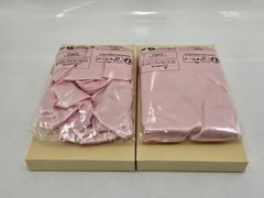 2 lot Reversible Satin Doubly Layer Hair Bonnet – Adjustable – Color Pink