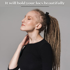 6 Pieces Iron Wire Embedded Hair Ties Dreadlocks Hair Ties for Women & Men Spira