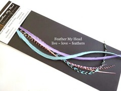 Hair Feathers – 6 Pc – Select Length Up to 16 Plus Inches Long – Cupcake Mix