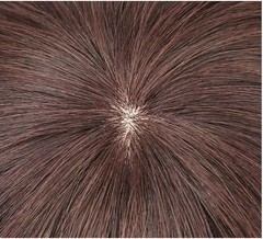 New Black/Brown 100% Human Hair Wavy Bob Full Wig for Women,Silk Top Whirl 10″
