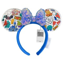 203+ Disney-Parks Headband Minnie Mickey Ears Bow Sequins Disneyland Resort