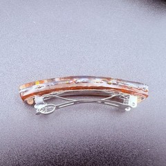 Murano Glass Hair Barrette Clip 2.5″ Colorful Italy NIB
