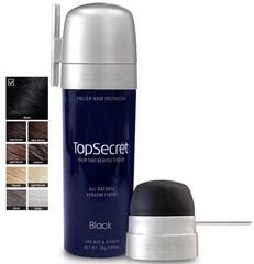 Top Secret Hair Thickening Building Fibers Applicator Included – Undetectable &