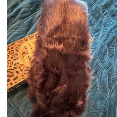 Dennis Basso Brown Faux Fur Headband One Size Fits Most Winter Accessory