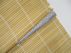 Silk Kimono Long Hair Clip 130mm (5 1/8 inch) Ship from USA, Blue Shibori