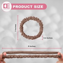 6Pcs Silk Hair Ties Small 22 Momme 100% Pure Mulberry Silk Scrunchies for Women