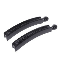 2 Pieces 10 for cm Banana Hair Clips Black Square for Head Plastic Barrette