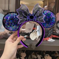 Loungefly Disney.Parks Rapunzel Cinderella Magical Minnie Ears Sequins Headband
