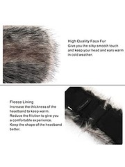 Faux Fur Headband for Women Winter Earwarmer Earmuff with Elastic Multicoloured