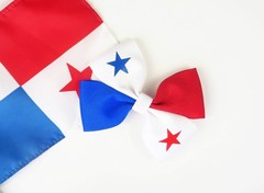Panama Flag Hair Bow Girls Women Hair Accessories Cultural Multicultural Scho…