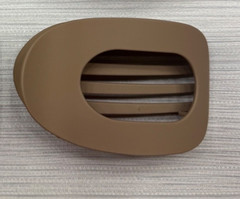 Large Matte Flat Tortoise Hair Claw Clip, 4.2 Inch Strong Hold Non-Slip (Brown)