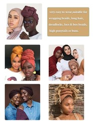 Stretch Head Wraps for Women | Large Hair Wraps, Hijab Scarves, Turban Headbands