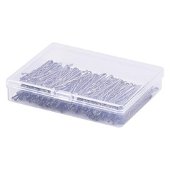 Silver Bobby Pins for Gray Hair 120PCS 2Inches Hair Pins for Women with Box