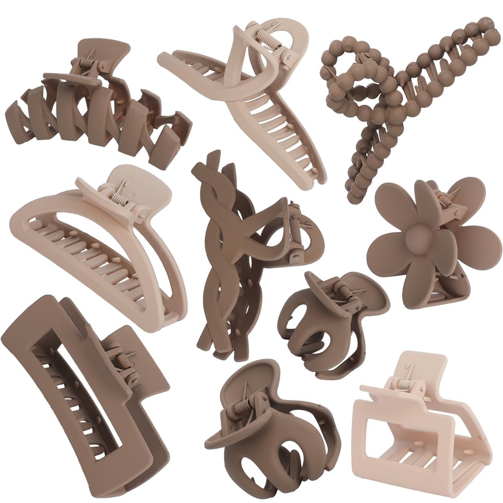 10PCS Non-Slip Hair Clips Jaw Clips for Thick Hair Clamp Flower Non-Slip Hair…