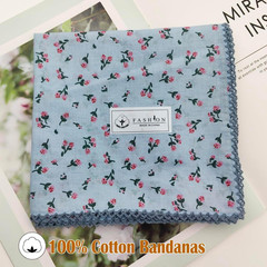 Large Cotton Bandana Headband, Head Wrap, Protective Coverage, Hair Neck Scarf f